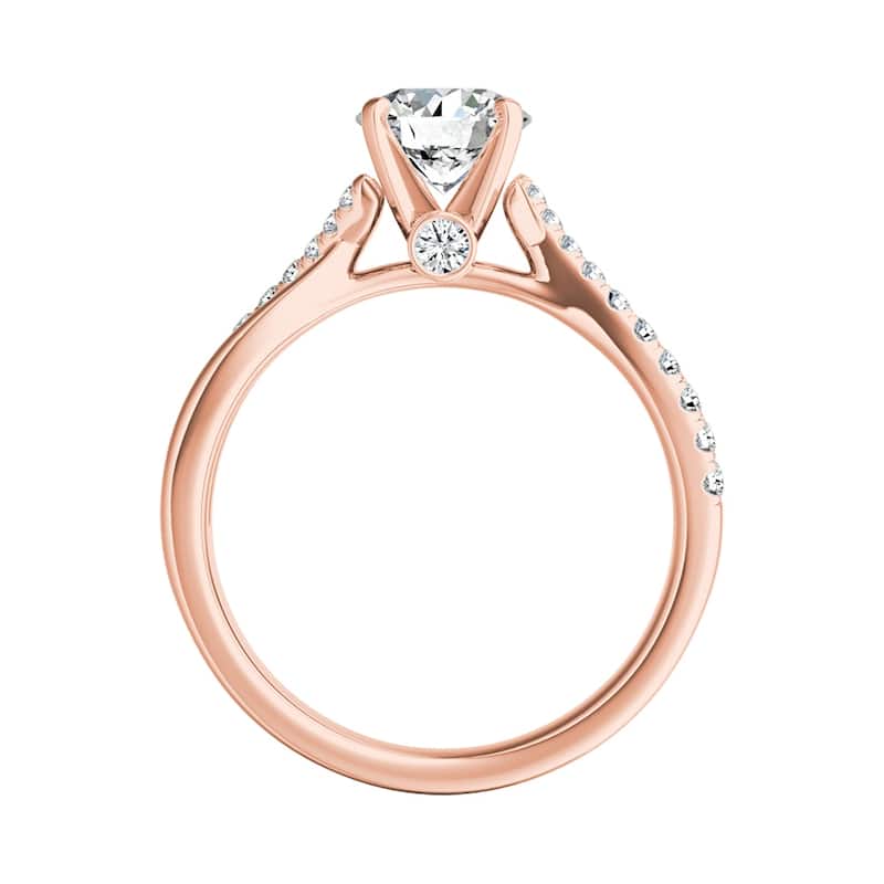 Auriya 14k Gold 1ctw Moissanite Engagement Ring