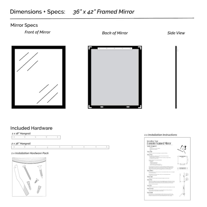 Woodford Nickel Framed Vanity Mirror