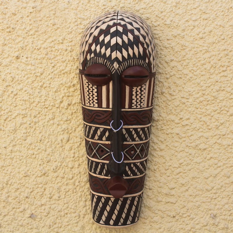 Novica Handmade Songye Ii African Wood Mask