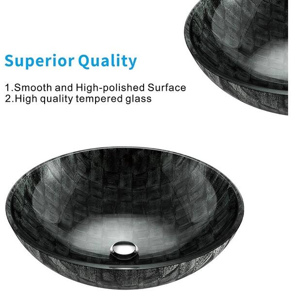 Watqen Circular Vessel Bathroom Sink On Sale Overstock 32688471