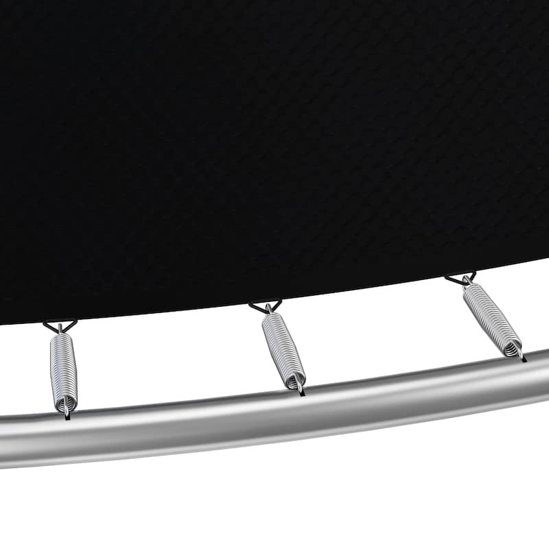 14FT Trampoline with Slide Swings Double Color Cover Basketball Hoop Ladder Net for Kids Adults