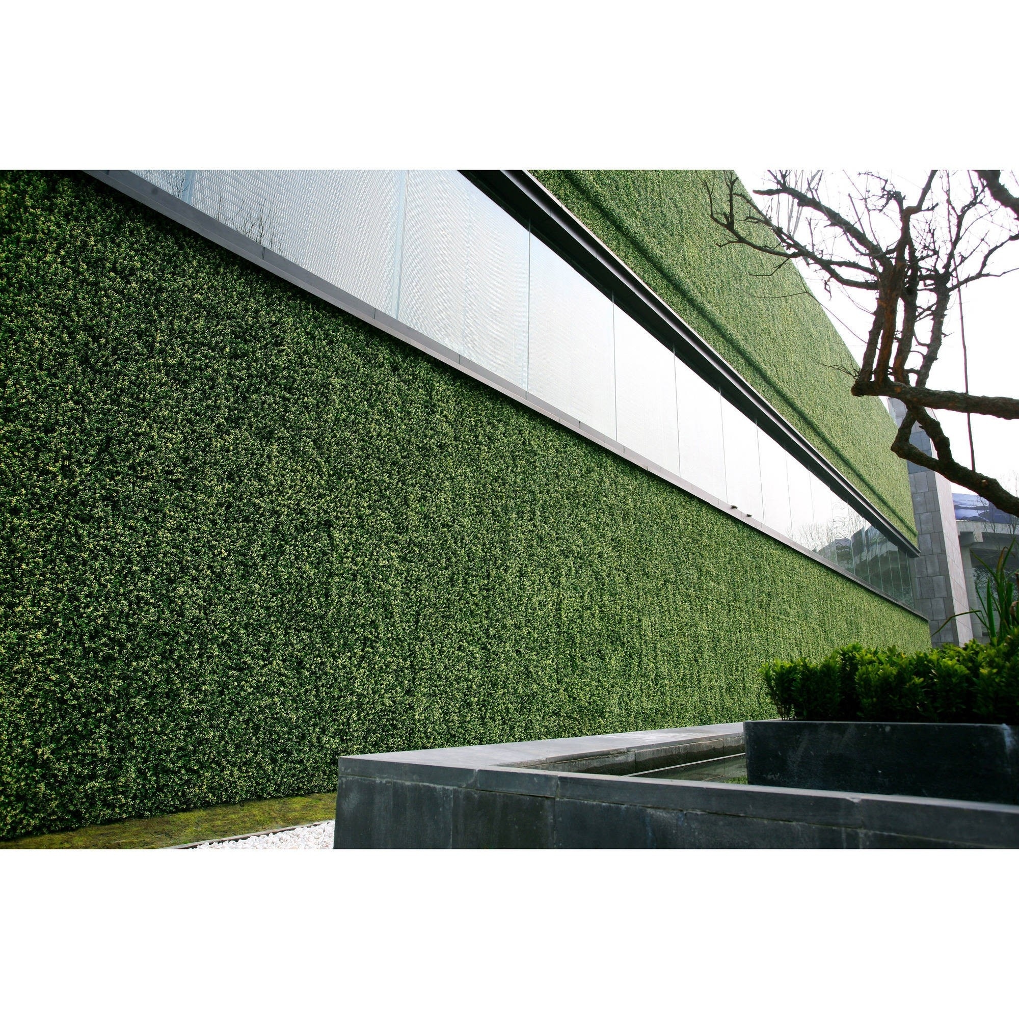 24 x 16 Inch Faux Boxwood Hedge Wall Panel as Greenery Backdrop Garden Fence Artificial Boxwood Panels UV Protected Boxwood Hedge Mat for Indoor Wall Decoration and Outdoor Balcony