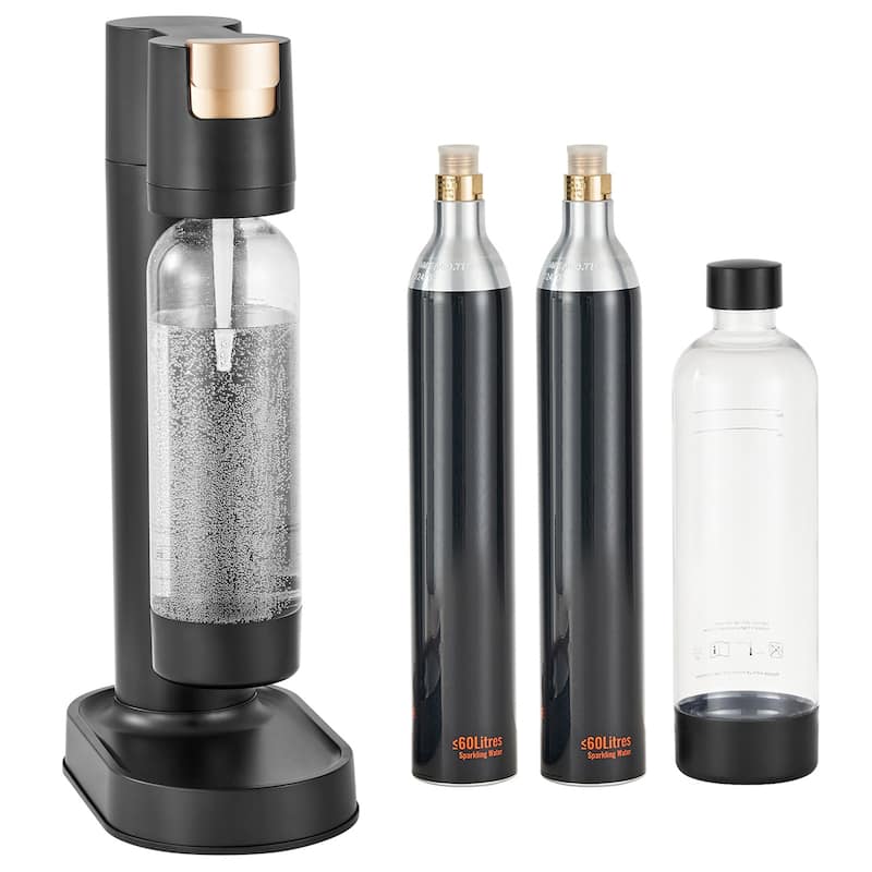 Sparkling Water Maker for Home Carbonating, Seltzer Water Starter Kit - 1L*2 2 pcs