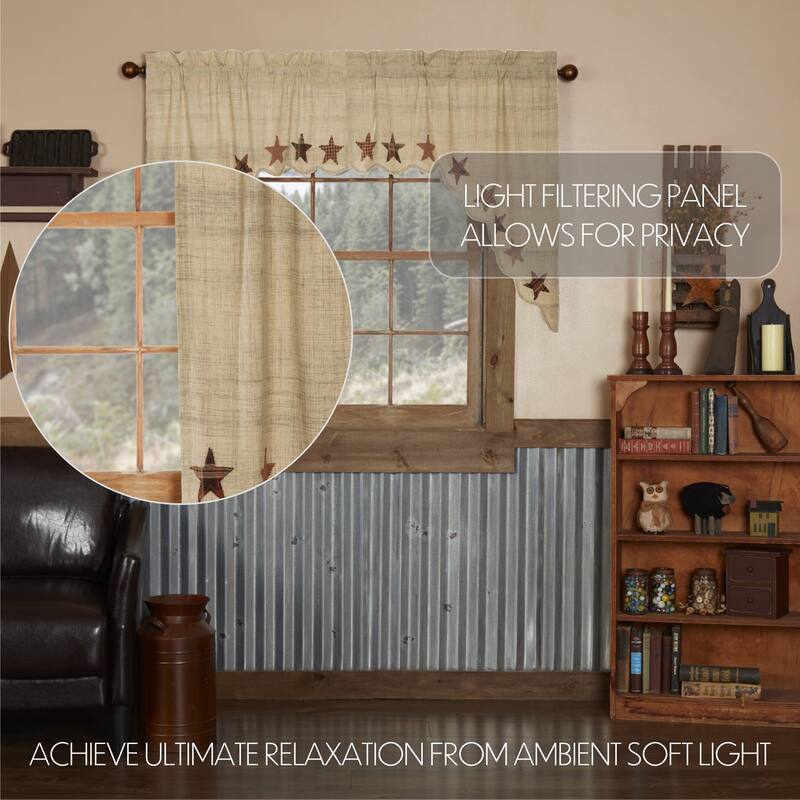 Abilene Star Swag Set of 2 36x36x16 - 36x36