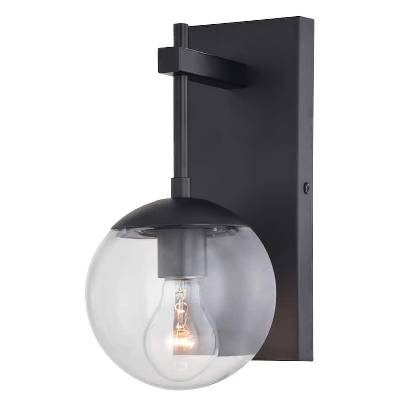 Vaxcel Lighting T0714 Keeler 12" Tall Wall Sconce - Matte Black