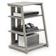 preview thumbnail 23 of 25, FITUEYES 4-Tier Wooden AV Component Media Stand Stereo Cabinet Khaki