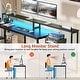 preview thumbnail 22 of 65, Reversible L Shaped Computer Desk with File Drawer & Monitor Stand & Power Outlet & LED Strip, Home Office Desk Corner Desk