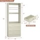 preview thumbnail 34 of 50, Kyrvo Freestanding Closet System with 3 Wooden Drawers and Hanging Rod and Storage Shelf, Walk-in Closet Organizer Wardrobe