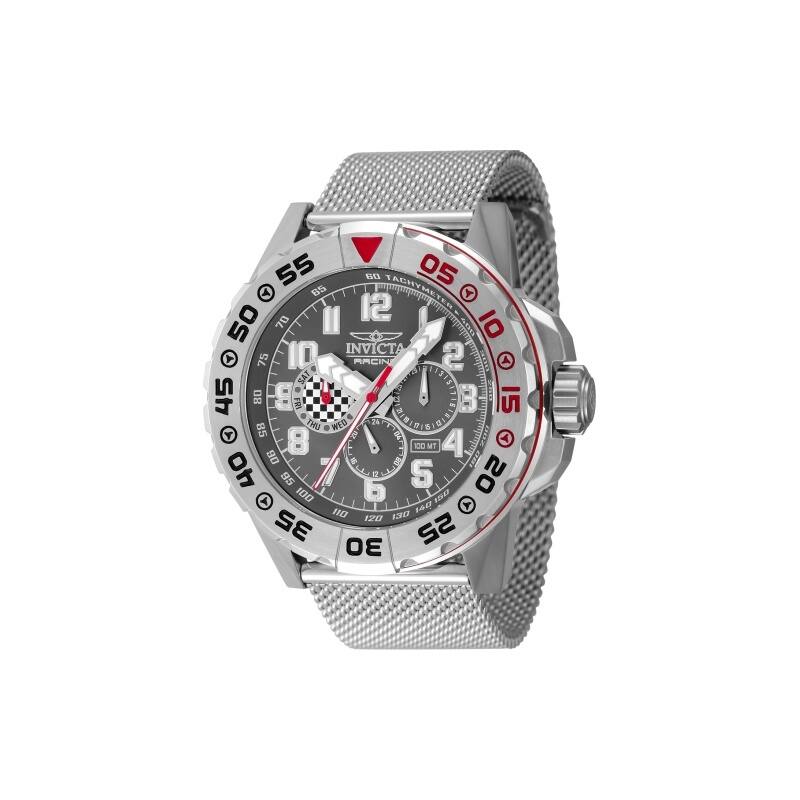 Invicta Unisex 47213 Invicta Racing Quartz Chronograph Grey, Gunmetal Dial Watch - Gun Metal