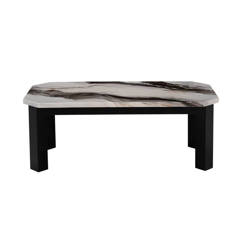 Exquisite Jasper Panda Coffee Table with Stylish Design for Elegant Living - Black