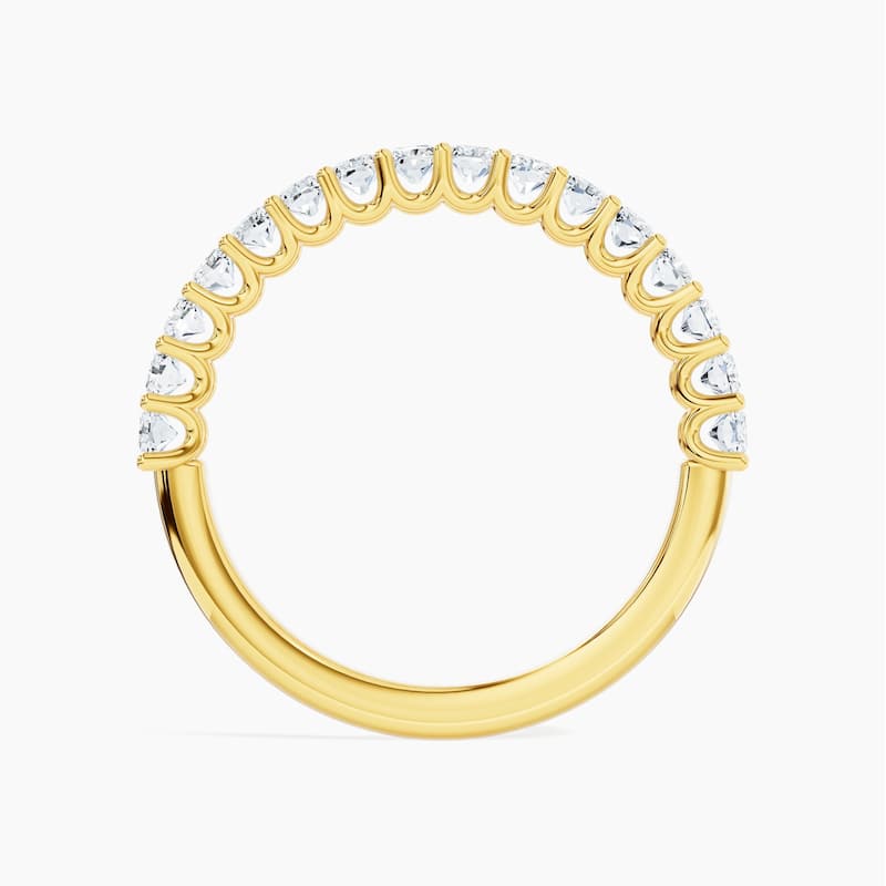 Auriya 14k Gold Radiant North-South Lab Grown Diamond Half Eternity Band 1.60 - 5.25 ct. tw. (F-G, VS)