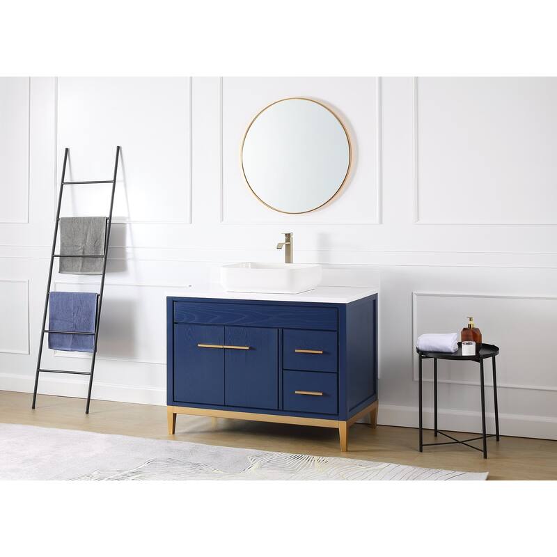 42" Tennant Brand Modern Style Beatrice Vessel Sink Bathroom Vanity