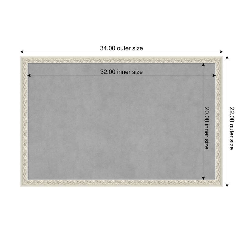 Amanti Art Bethany Black Framed - 34 x 22 in - Bethany Silver