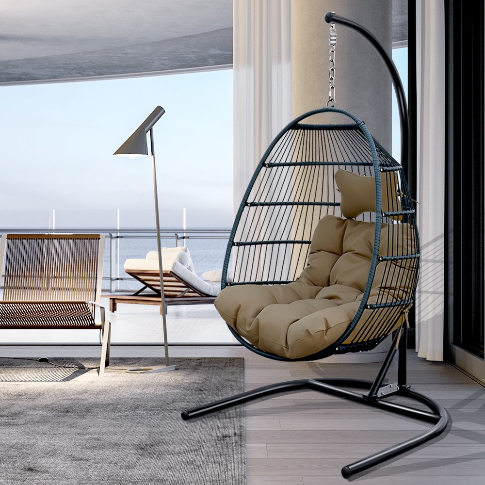 Comfortable Egg Chair for Indoor Outdoor Living On Sale Bed