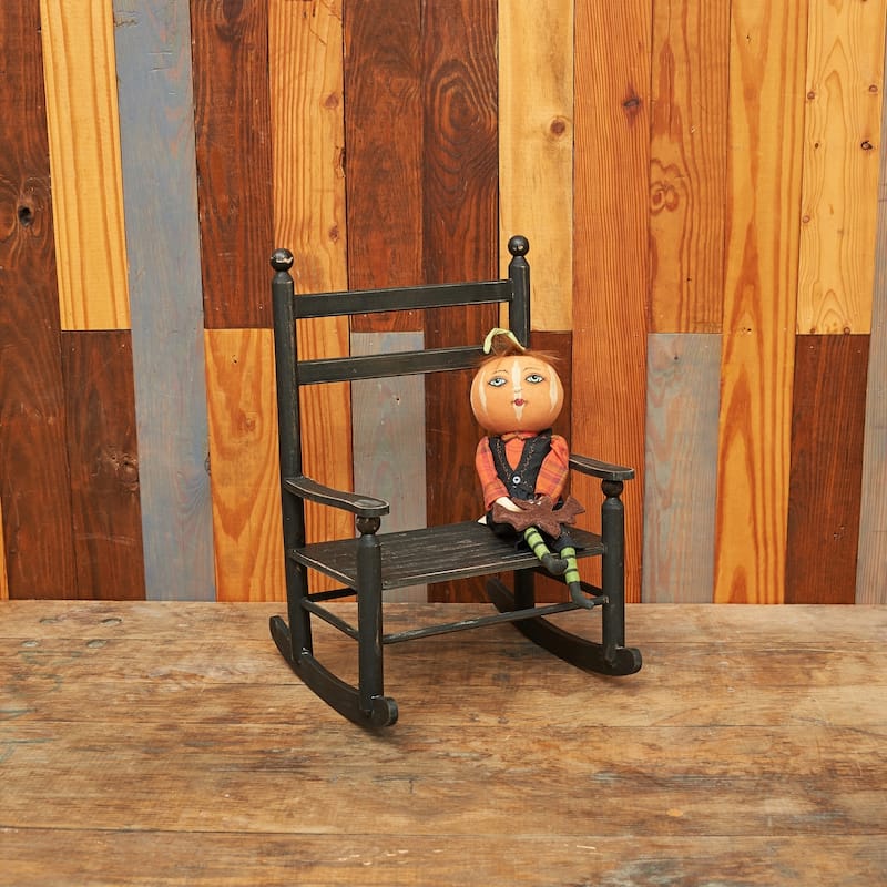 Nevin Pumpkin Head Boy Joe Spencer Gathered Traditions Art Doll - Orange - 13"