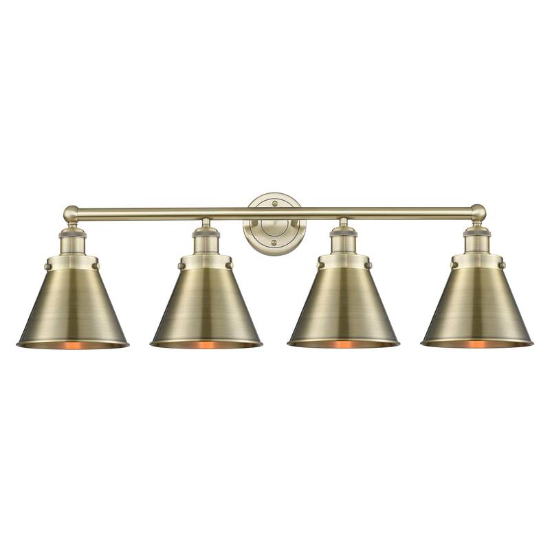 Innovations Lighting Appalachian - 4 Light 35" Bath Vanity Light - Antique Brass