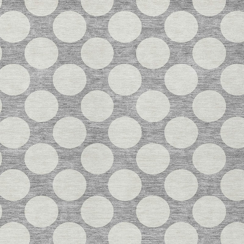HomeRoots Polka Dot Transitional Rectangle Outdoor Rug