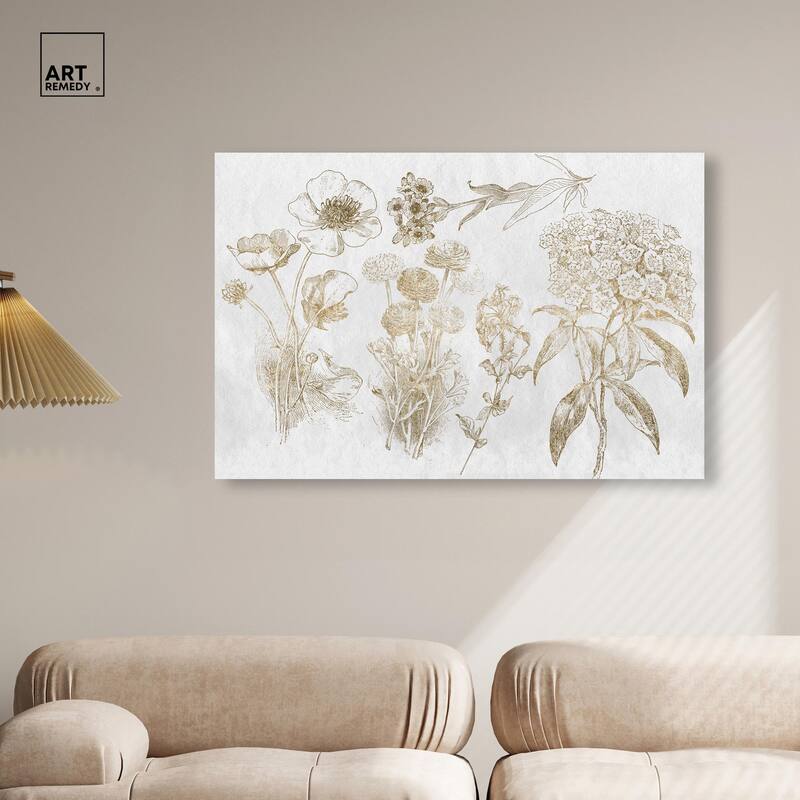Floral Selection Canvas by Art Remedy, Gallery Wrapped