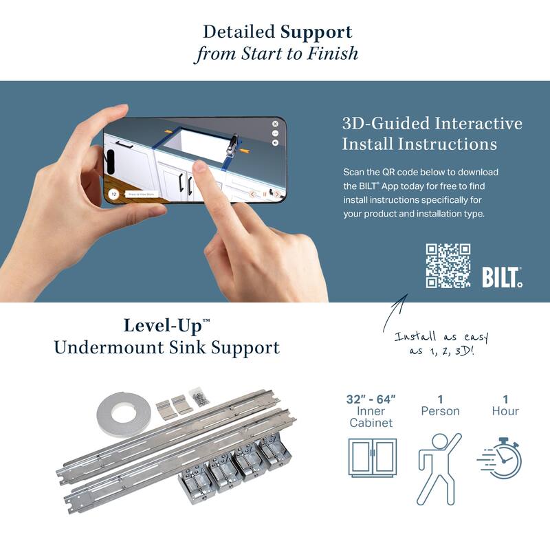 SinkSense Level-Up Undermount Sink Support