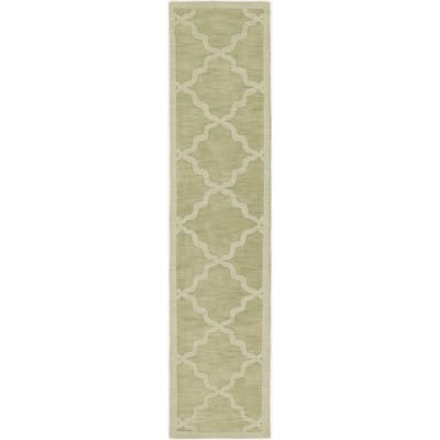 Hand-Tufted Amy Tone-on-Tone Lattice Wool Rug