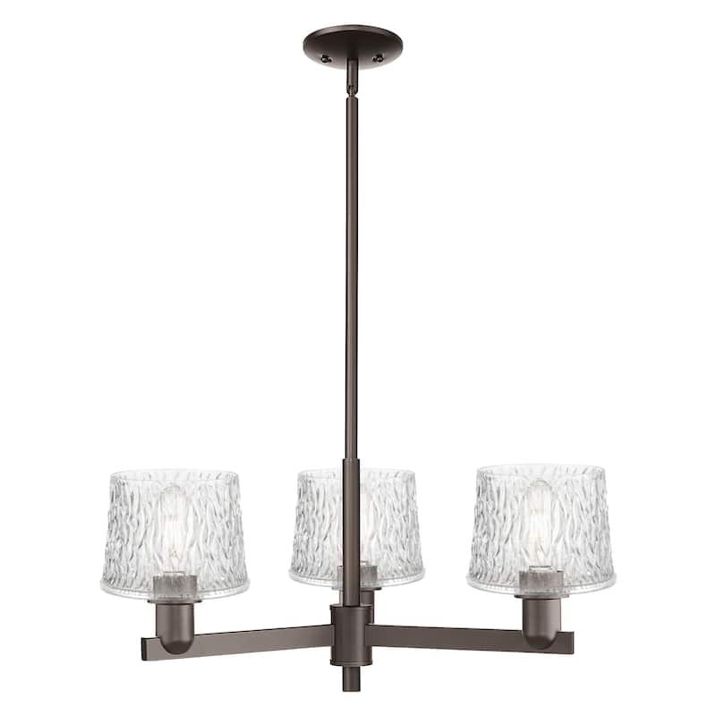 Innovations Lighting Endless Possibilities Arcadia - Niagara - 3 Light 28" Stem Hung Chandelier - Oil Rubbed Bronze