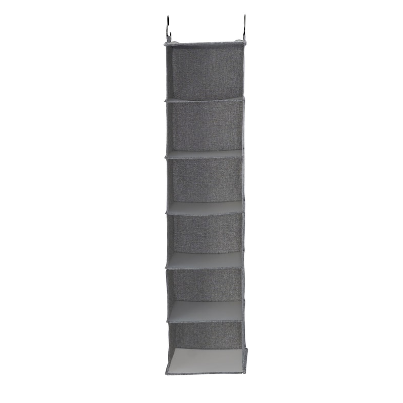 Household Essentials 6 Shelf Hanging Closet Organizer