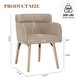 preview thumbnail 6 of 23, Modern Upholstered Solid Wood Dining Chair With Arms (Set of 2)