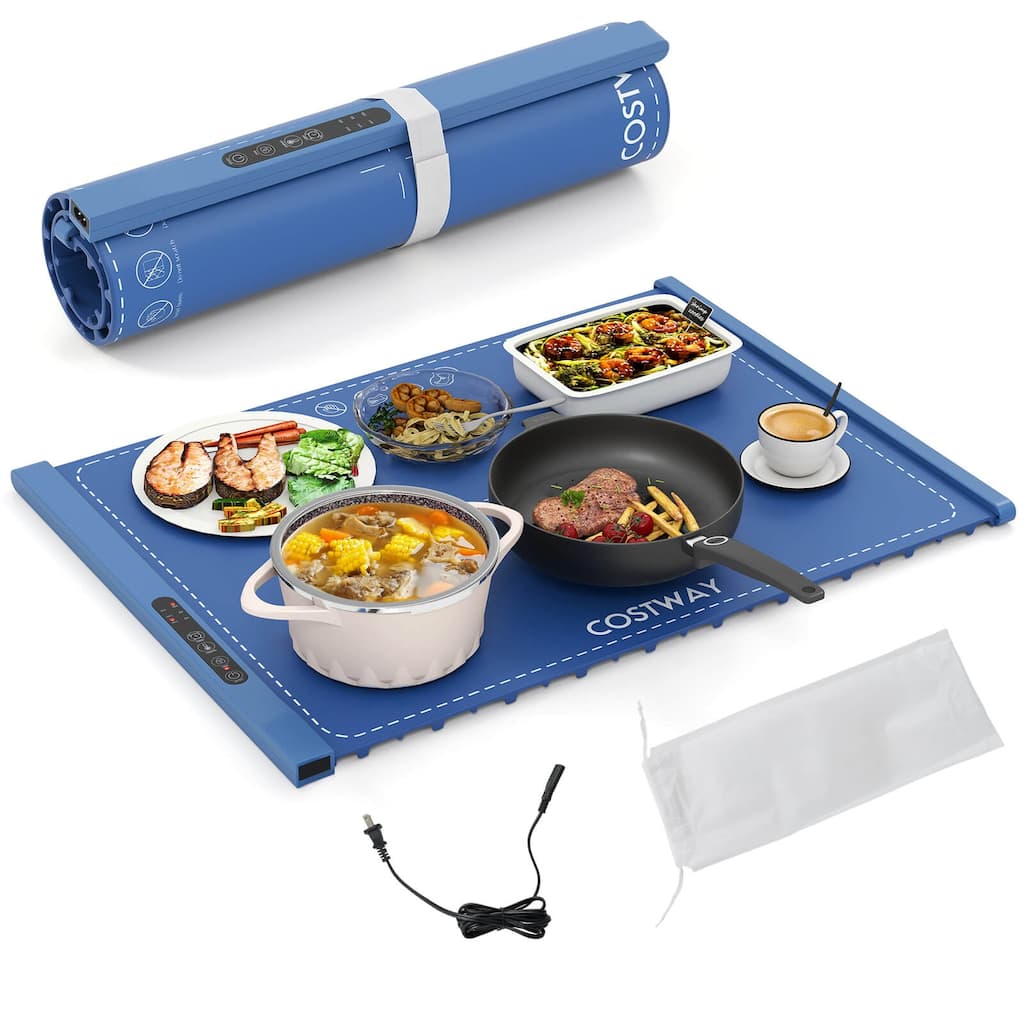 Costway Rollable & Portable Electric Warming Tray with Fasting Heating - See Details