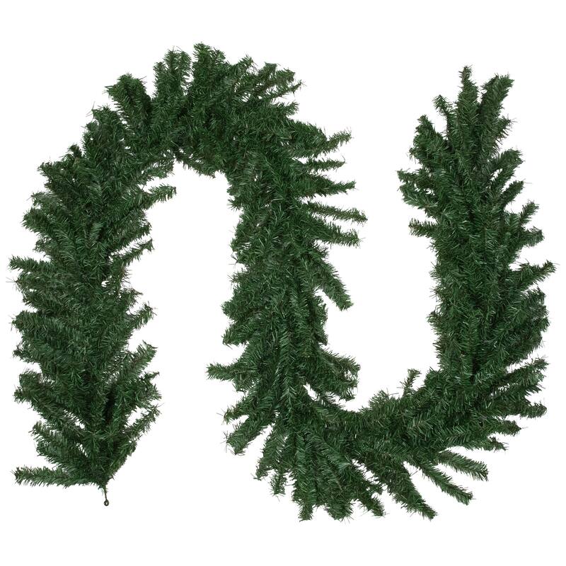 Canadian Pine Artificial Christmas Garland - 9' x 14" - Unlit