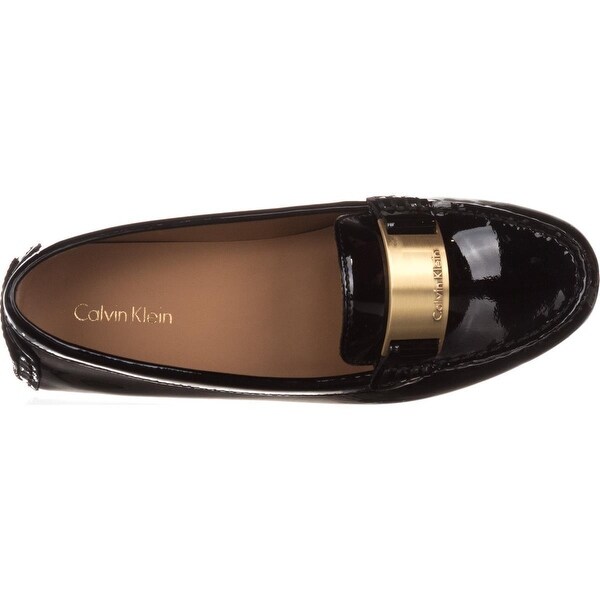 calvin klein gold loafers