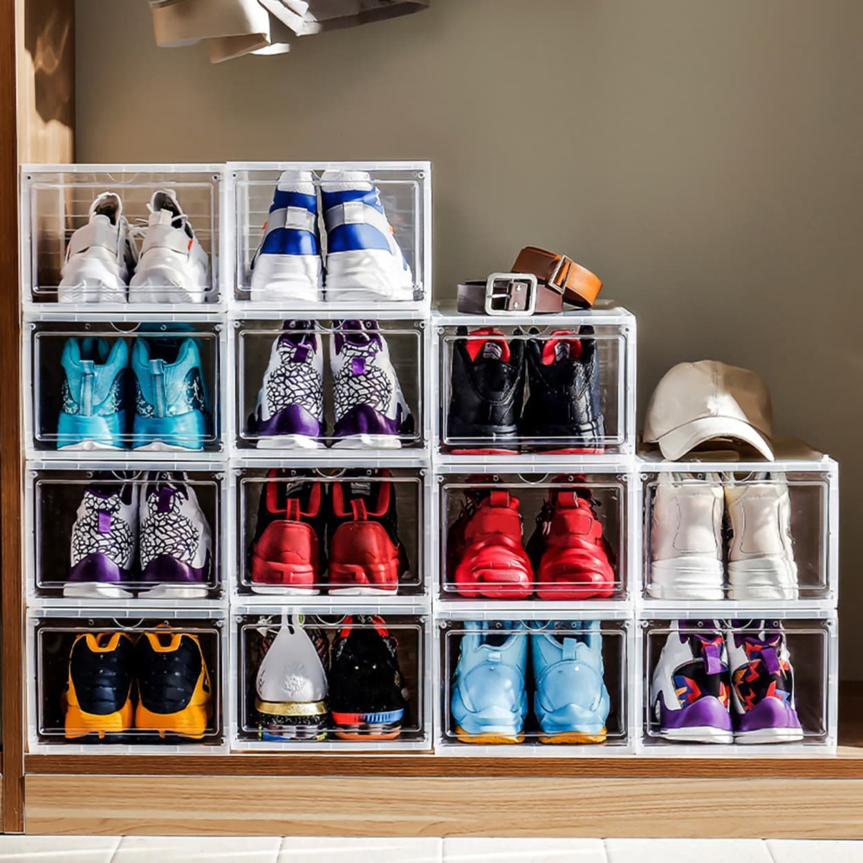 Drop front shoe box sales bed bath and beyond