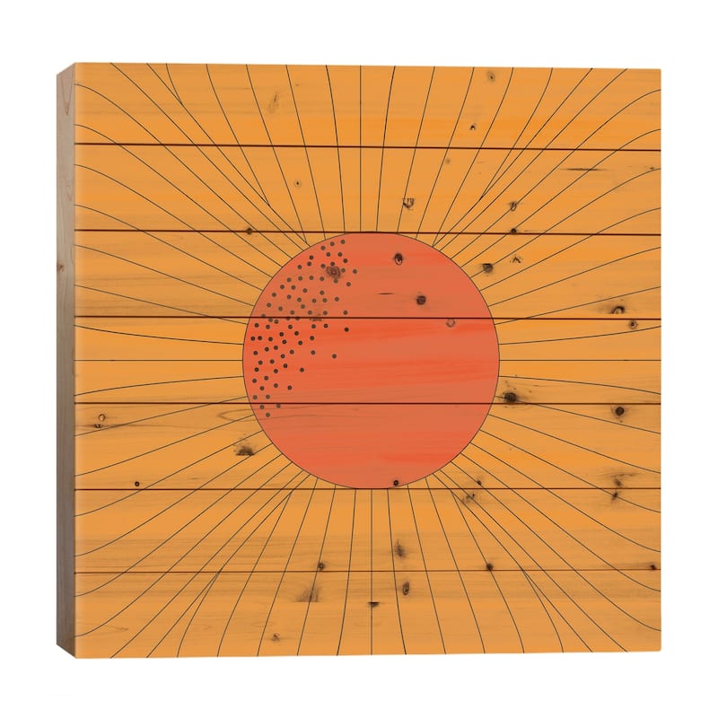 Blossom Print On Wood by Circa 78 Designs - Multi-Color - 26x26x1.5