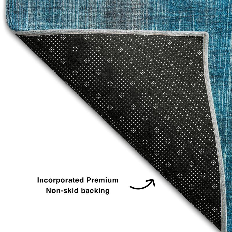 Premium Washable Super Soft Solid Abstract Mayfield Rug