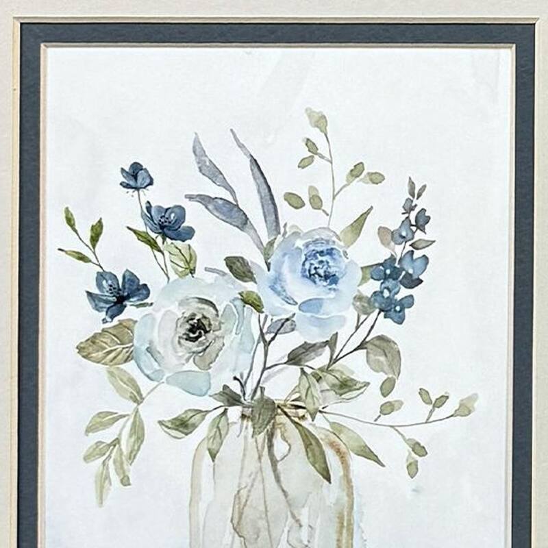 HomeRoots Set Of Two Petite And Sweet Brown Framed Wall Art