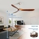 preview thumbnail 3 of 3, Sofucor 52''/60" Large Ceiling Fan without Lights, Remote Control and Reversible Motor Included, Smart Optinal