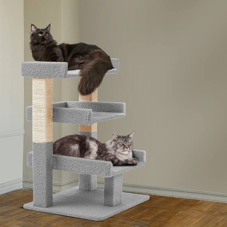 3 Tier Cat condo for Large Cats Tower with Scratching Post