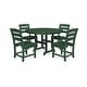 preview thumbnail 12 of 10, POLYWOOD Lakeside 5-Piece Side Chair Dining Set Green