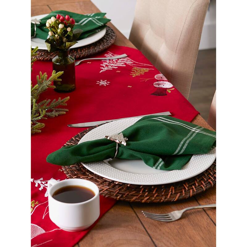 Design Imports Black French Stripe Napkin Set (Set of 6)
