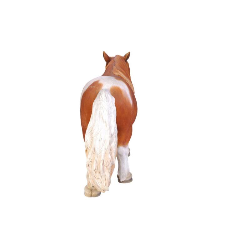 32.5" Shetland Pony Walking Outdoor Garden Statue