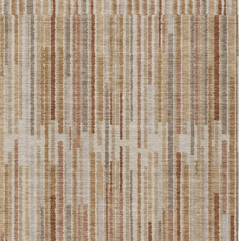 HomeRoots Striped Transitional Rectangle Outdoor Rug