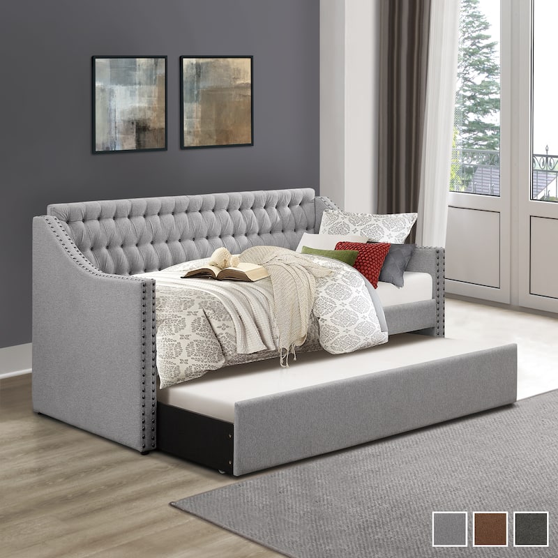 Emile Upholstered Daybed with Trundle