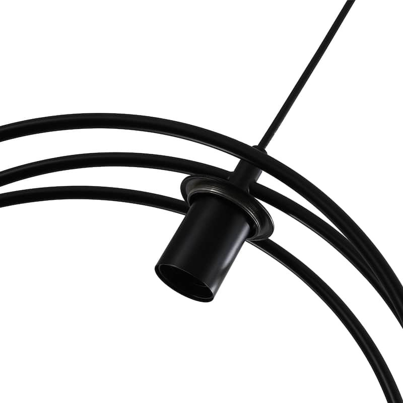 1-Light Modern Minimalist Ring Globe Chandelier