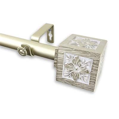 Decorative Window Curtain Rod - Tension Rod, Adjustable, Light Gold Finish, Home Decor - 84