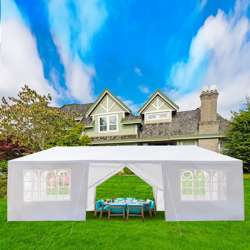 Waterproof Party Tent, Outdoor Canopy with 8 Removable Sidewalls