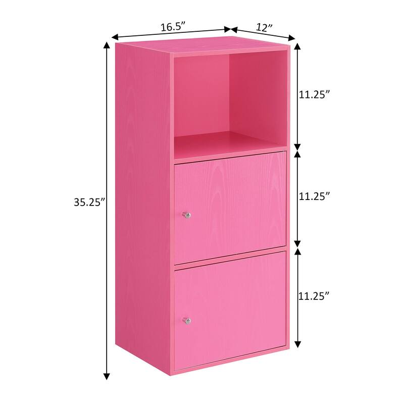 Convenience Concepts Xtra Storage 2 Door Cabinet with Shelf