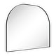 preview thumbnail 11 of 31, TEHOME Dezerae Large Arch Mirror for Mantel, 40'' W x 32'' H