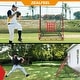 preview thumbnail 5 of 11, Zealfeel 4 x 4.5 ft Baseball Rebounder Steel Pitch Back Net with 2 Strike Zones and Bag