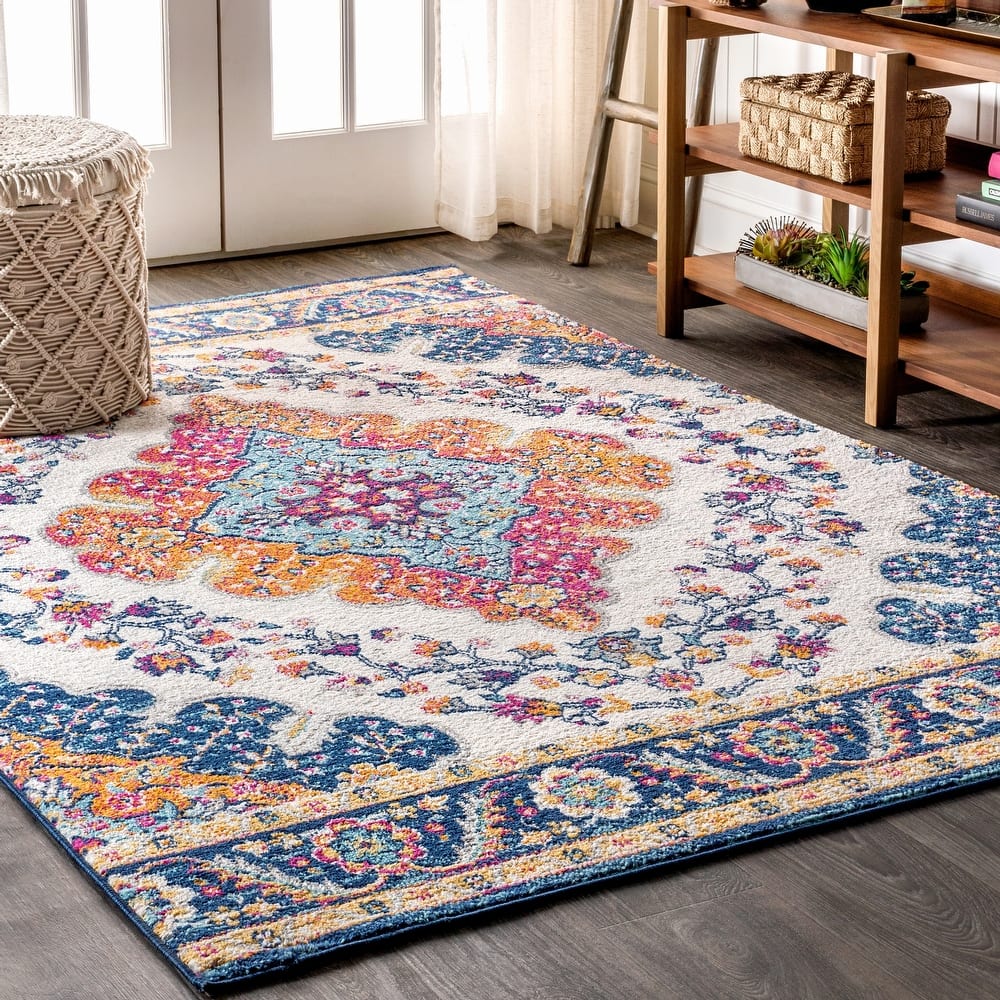 JONATHAN Y Inigo FLAIR Boho Vintage Medallion Area Rug