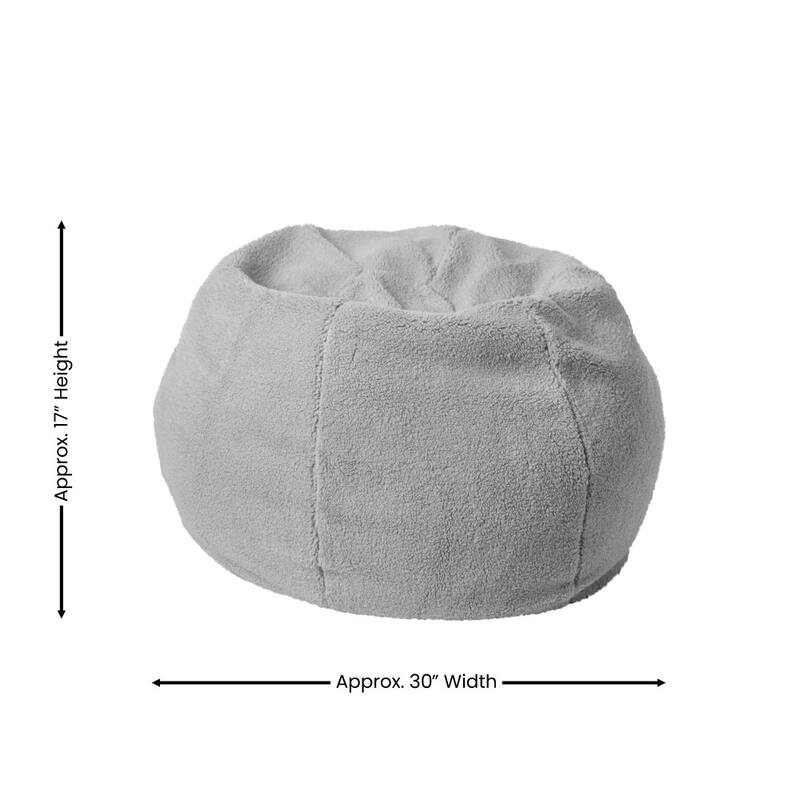 Small Refillable Bean Bag Chair for Kids and Teens