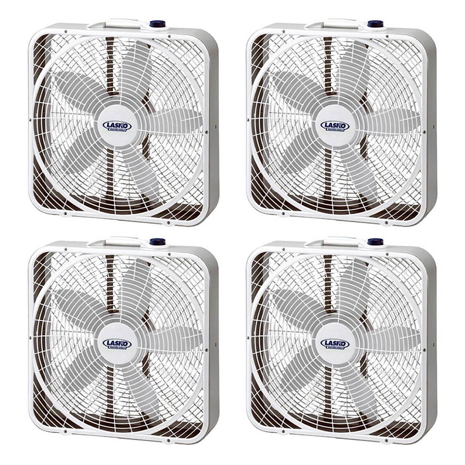 Lasko 3 Speed Weather Shield Performance 20 Box Fan w/ Handle, White (4  Pack) - Bed Bath u0026 Beyond - 36072203